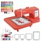 Official Poolin EOC06-RE Computerized Embroidery Machine Bundle with 60-Color Richword Polyester Thread Set – 7.9"x11" Large Embroidery Area, 7" LCD Touch Screen, WiFi Available, Free Online Digitizing Software for Business & Gift